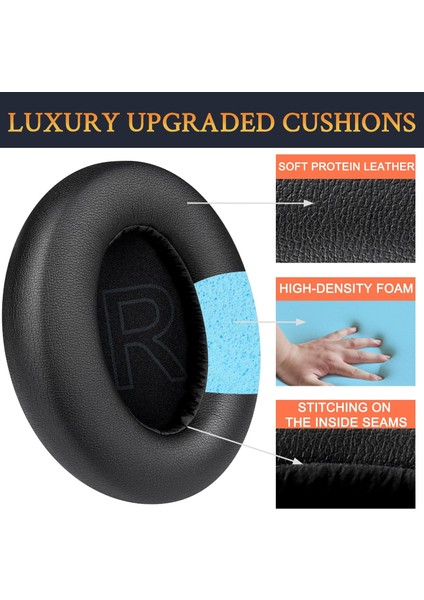 Anker Soundcore Life Q30 Life Q35 ile Uyumlu Kulaklık Pedi Yedek Süngeri Yastığı + Takma Aparatı 2in1 Set fırsatları