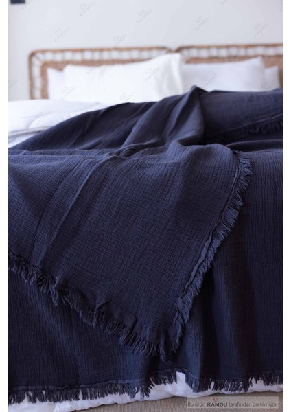 Müslin Yatak Runneri 100*200CM Dekoratif Yatak Örtü Şalı