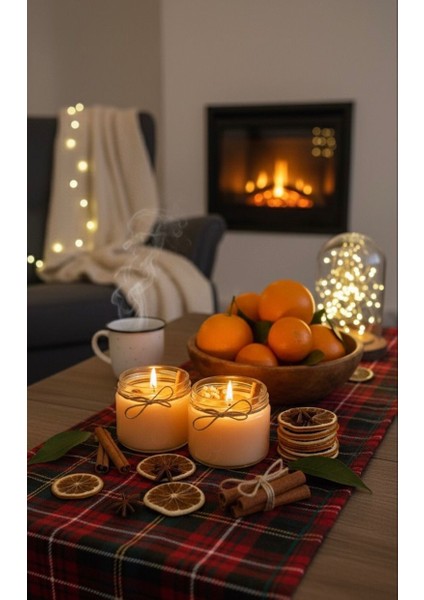 Likya Aromaterapi El Yapımı Doğal Mum 330 gr | Portakal, Tarçın, Sandal Ağacı Aromalı – Soya Wax fiyatları