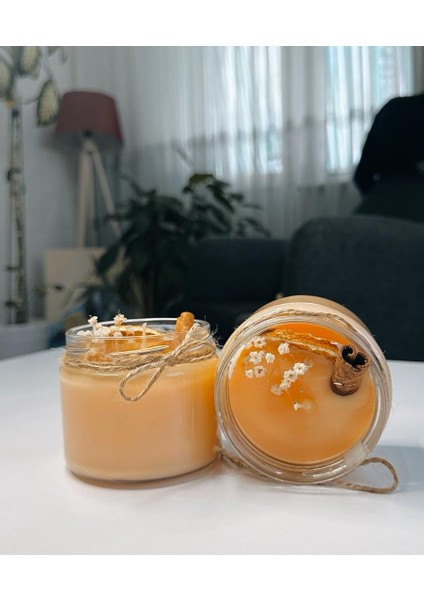 Likya Aromaterapi El Yapımı Doğal Mum 330 gr | Portakal, Tarçın, Sandal Ağacı Aromalı – Soya Wax modelleri