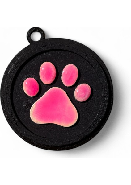 Akıllı Nfc Etiketli Köpek Tasması Takı - Kayıp Önleyici Akıllı Künye - Pembe Pati Logolu- Pet Güvenlik Akıllı Pet Tag ile Dostunuzun Güvende Kalmasını Sağlayın!