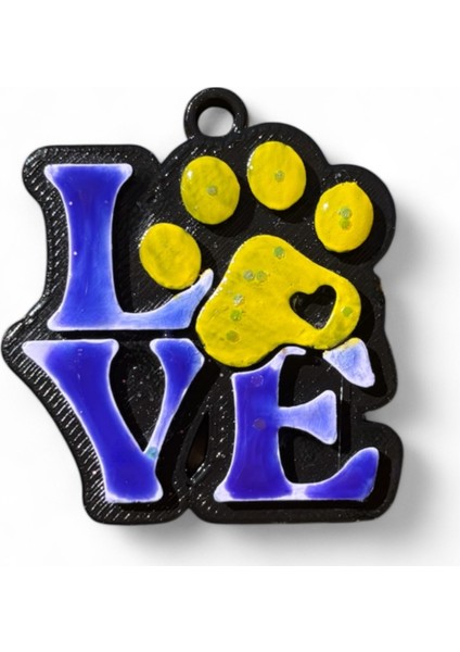 Akıllı Nfc Etiketli Köpek Tasması Takı - Kayıp Önleyici Akıllı Künye - Love Logolu Sarı ve Mavi Renk - Pet Güvenlik fiyatları