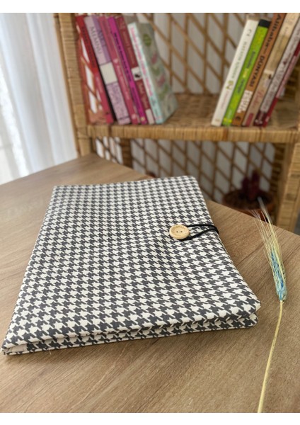 Pöticorn Kaz ayağı Tablet Kılıfı, Ajanda Kılıfı, Düzenleyici, Organizer, El Emeği Organizer, Tablet, Ajanda