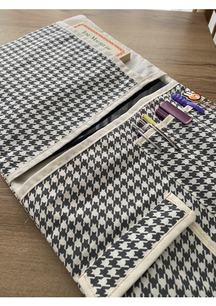 Pöticorn Kaz ayağı Tablet Kılıfı, Ajanda Kılıfı, Düzenleyici, Organizer, El Emeği Organizer, Tablet, Ajanda modelleri