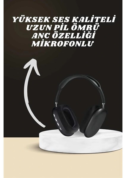 Kulak Üstü Kulaklık Pro9 ve Yeni Nesil Akıllı Saat Android ve Ios Uyumlu Anc Özelliği