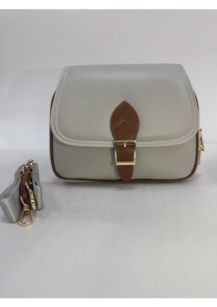 A gri ,kadın ,Toka Detaylı ,Bayan Çapraz Çantası