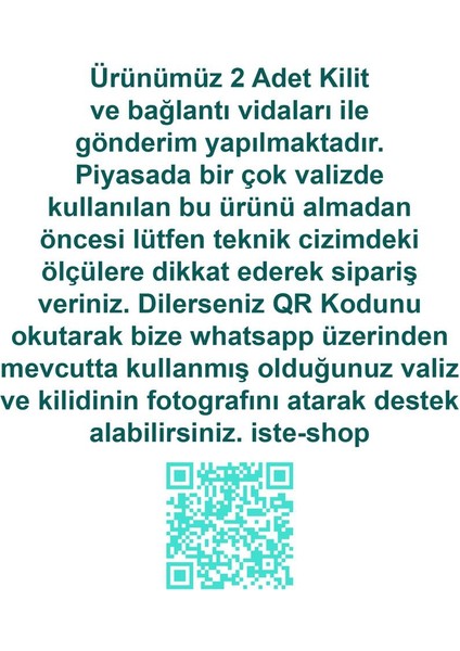 Hafif & Güvenli 3 Haneli Valiz Şifresi 2 Adet indirimleri