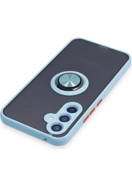 Samsung Galaxy A54 5g Kılıf Montreal Yüzüklü Silikon Kapak - Buz MAVI-(5796) fiyatları