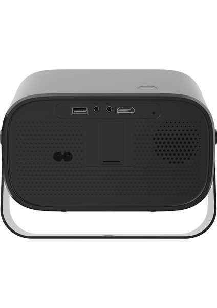 PJ04 Pandora Siyah/gri Taşınabilir 1280*720P 7500 Lumen 4K Destekli Andriod 13 Hd Projeksiyon Cihazı indirimleri