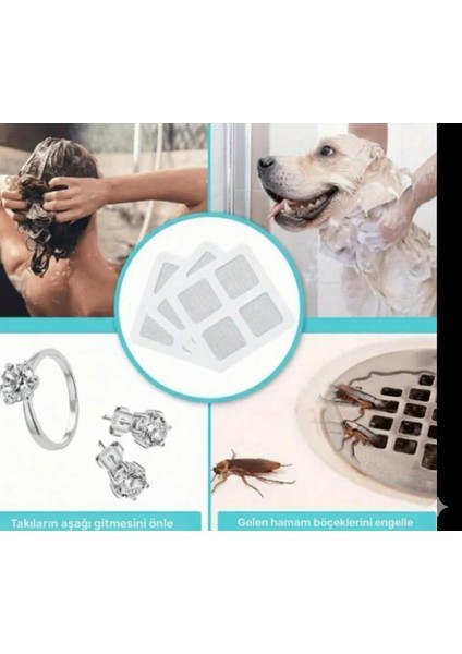 Lavabo Süzgeci, Mutfak Banyo Anti Tıkanma Saç Tutucu, Kolay Montaj, Geliştirilmiş Deneyimi 5 Adet fırsatları