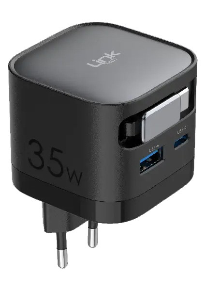 G855 Premium 35W Qc4.0 Gan Usb-A + Type-C Sabit Kablolu Şarj Aleti modelleri