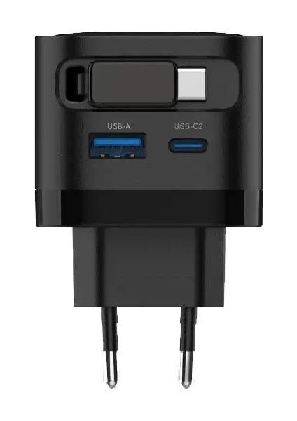 G855 Premium 35W Qc4.0 Gan Usb-A + Type-C Sabit Kablolu Şarj Aleti indirimleri