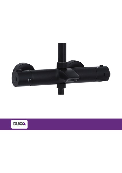 Icon Termostatik Bataryalı Rain Duş Seti Siyah DTB.112.MS modelleri