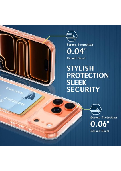 Apple iPhone 17 Pro Kılıf Kamera Koruma ve Köşe Korumalı Kartlıklı Cüzdanlı Darbeye Dayanıklı Kapak modelleri