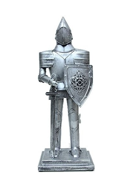 Dekoratif Metal Şovalye Silver fiyatları