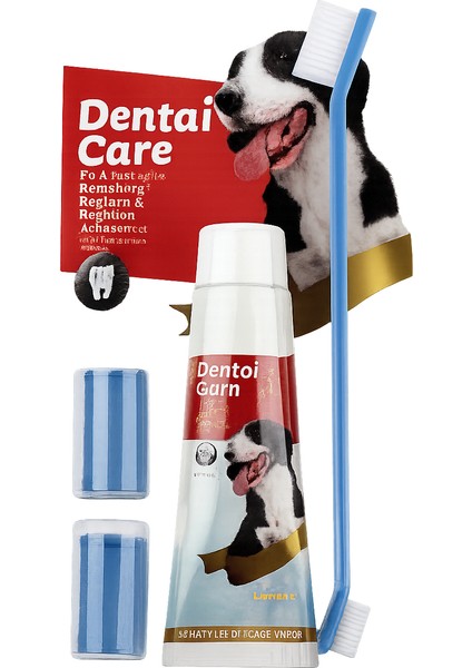 Kedi Köpek Diş Fırçası Seti- Diş Macunu ve Fırça Seti-Tam Paket