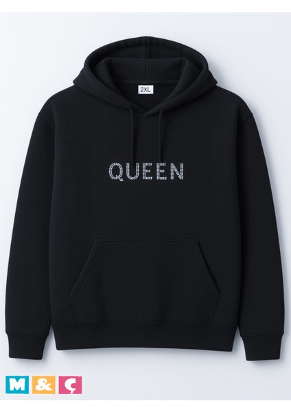 Kapüşonlu Mevsimlik 2 Iplik Büyük Beden Taşlı Özel Tasarım Sweatshirt fiyatları