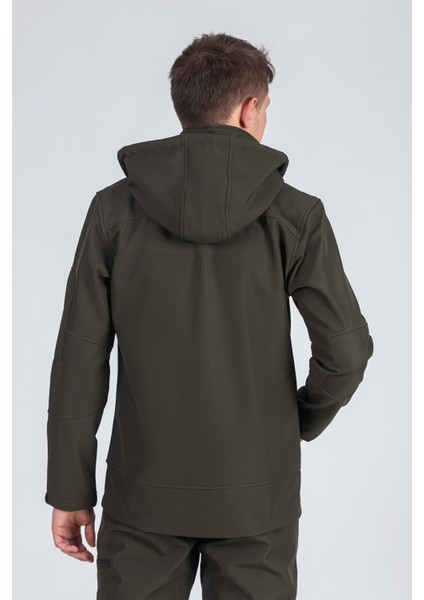 Suya Dayanıklı Slim Fit Softshell Kapüşonlu Erkek Mont modelleri