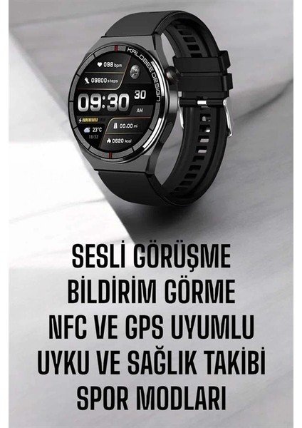 Akıllı Saat Nabız Sensörlü Bildirim Görebilen Spor Modları Gps Takibi