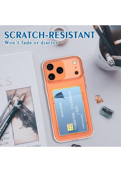 Apple iPhone 17 Pro Max Kılıf Kamera Koruma ve Köşe Korumalı Kartlıklı Cüzdanlı Darbeye Dayanıklı Kapak fırsatları