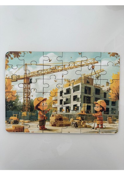 Ahşap Minik Mühendisler Mini Puzzle | 36 Parça 4 + Yaş