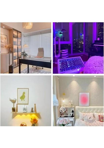 PM-26973 Rgb Gün Işığı LED Raf Duvar Aydınlatma 3xaaa Pil Ile Çalışır (Tekli) modelleri