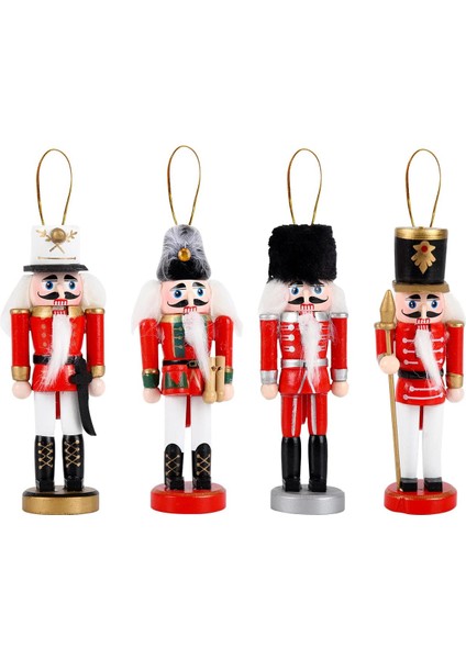 Kurşun Asker 4'lü Set Yılbaşı Hediyelik Süs Eşyası Çam Ağacı Süsü New Year Merry Christmas Yeni Yıl