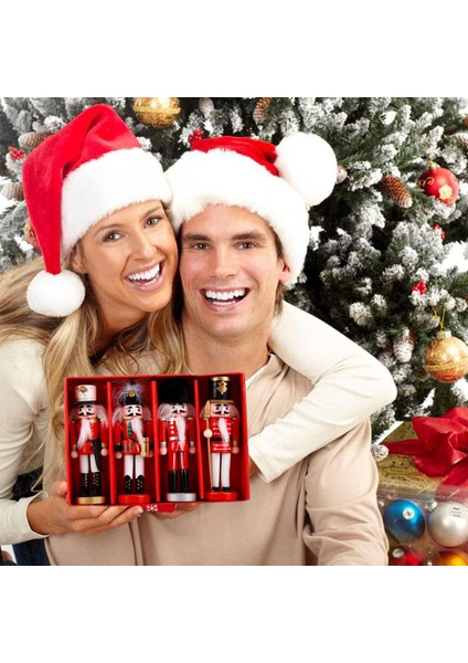 Kurşun Asker 4'lü Set Yılbaşı Hediyelik Süs Eşyası Çam Ağacı Süsü New Year Merry Christmas Yeni Yıl