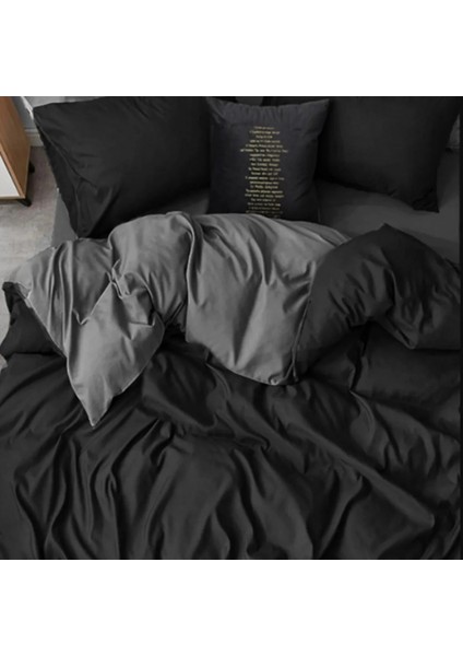 Lodos Home %100 Pamuk Tek Kişilik Nevresim Takımı Siyah