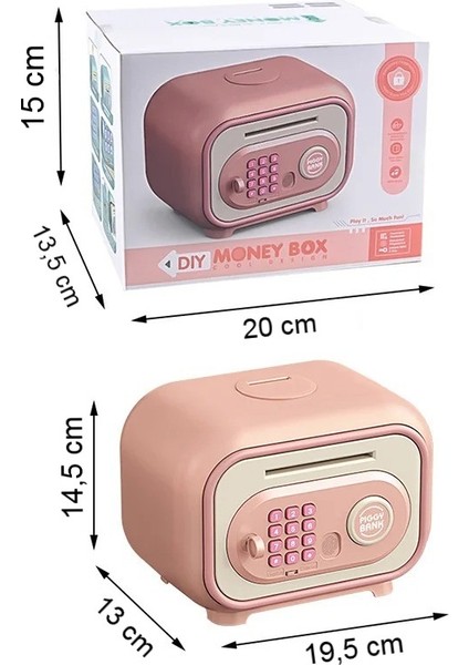 • çocuklar Için Müzikli Parmak Izi Simülasyonlu Kumbara Eğlenceli Elektronik Banka Kasa Kutusu modelleri