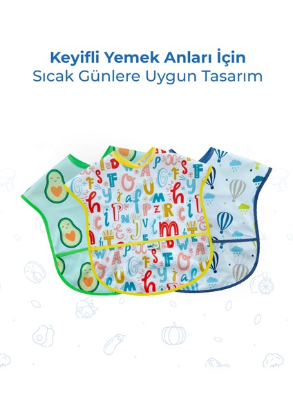 Babyjem Baskılı Kolsuz Mama Önlüğü 788