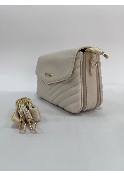 Üç Bölmeli Kapak Detaylı Nakışlı Bayan Çapraz Omuz Çantası fiyatları