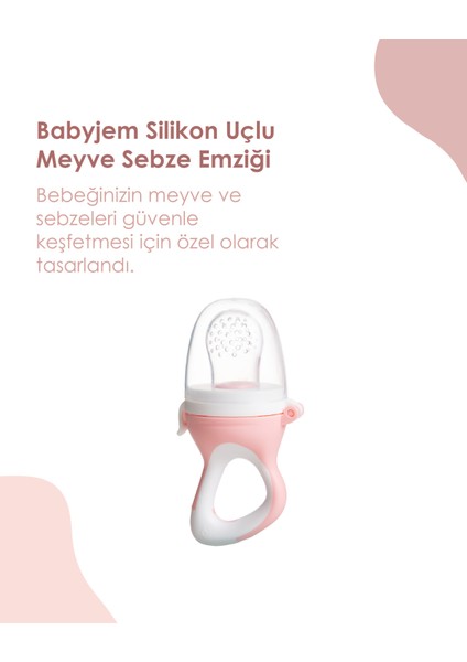 Babyjem Silikon Uçlu Meyve Sebze Emziği Turuncu indirimleri