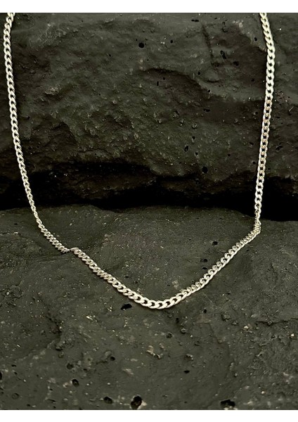 925 Ayar Gurmet Model 4mm 55CM Unisex Zincir Gümüş Kolye modelleri