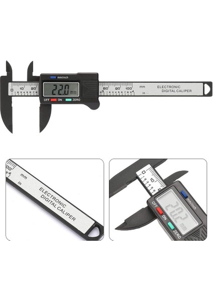 0-100MM Dijital Kumpas Elektronik LCD Ekranlı Hassas Ölçüm Aleti Takı ve Dıy Için fırsatları