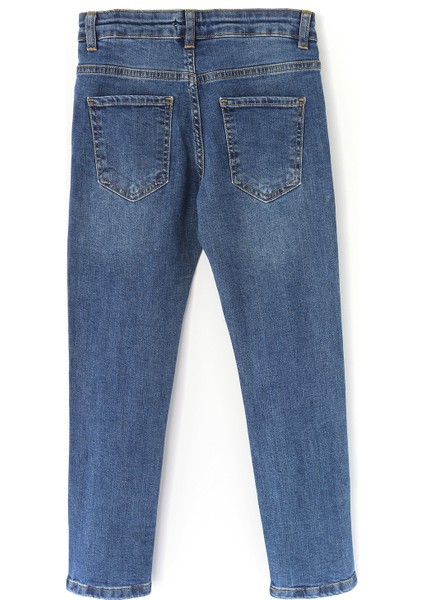 Erkek Çocuk Slim Fit. Denim Pantolon Mavi Renk Erkek Çocuk Kot Pantolon Slim Fit Modelleri 001-0002075 fiyatları
