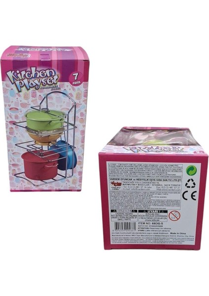 Vardem Seçtim Aldım Kitchen Renkli Emaye Tencere Tava Raflı Mutfak Seti 7 Parça 3 modelleri