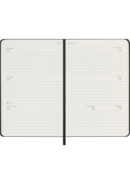 2026 12 Ay Haftalık Yatay Ajanda Cep Boy 9X14 Cm. Sert Kapak Siyah indirimleri