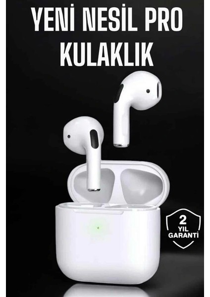 Beyaz Yeni Nesil Pro Bluetooth Kulaklık Yüksek Ses Kaliteli Anc Özelliği fiyatları