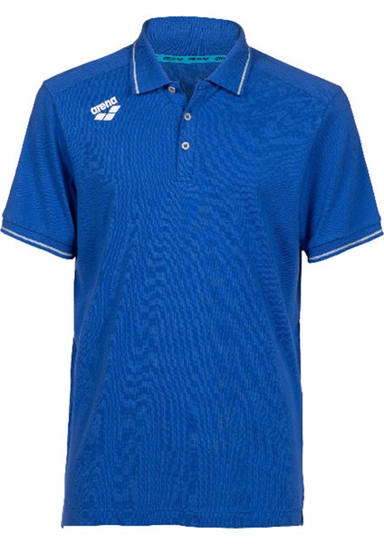 Team Solid Cotton Unisex Mavi Günlük Stil Polo T-Shirt 004901800