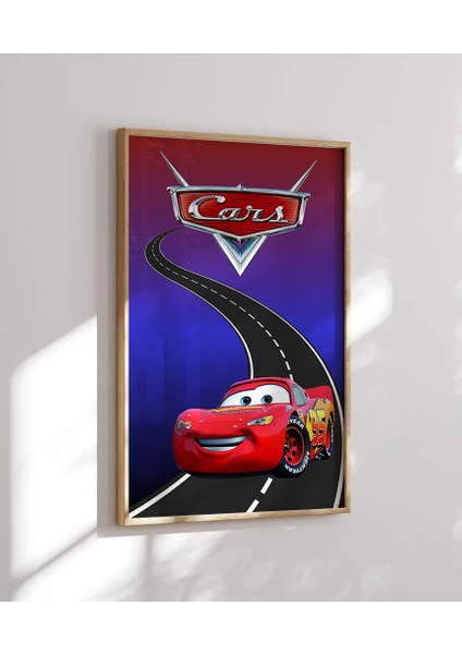 (Çerçevesiz) 3 Lü Şimşek Mcqueen, Arabalar Filmi Poster, Çocuk ve Genç Odası, 3'lü Çerçevesiz Poster Seti 3 Adet fırsatları