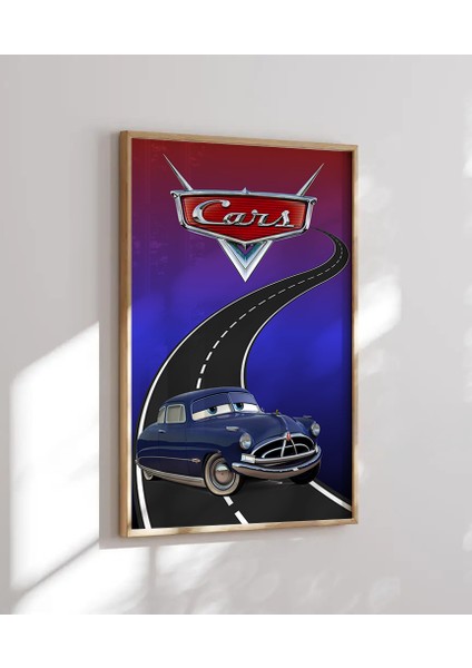 (Çerçevesiz) 3 Lü Şimşek Mcqueen, Arabalar Filmi Poster, Çocuk ve Genç Odası, 3'lü Çerçevesiz Poster Seti 3 Adet