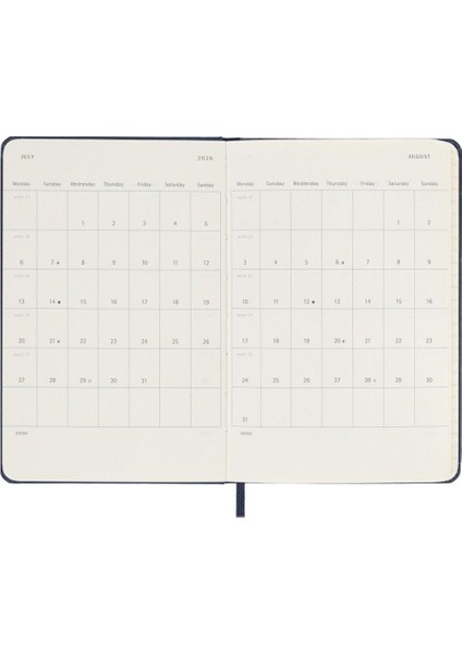 2026 12 Ay Haftalık Ajanda Cep Boy 9X14 Cm. Sert Kapak Safir Mavi fırsatları