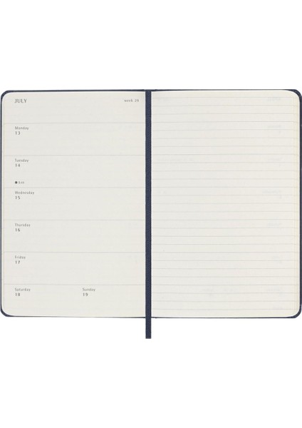 2026 12 Ay Haftalık Ajanda Cep Boy 9X14 Cm. Sert Kapak Safir Mavi indirimleri