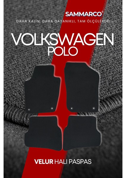 Volkswagen Polo 2009-2017 Halı Paspas Velur Paspas Kumaş Paspas Oto Paspas modelleri