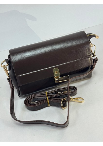 Küçük kahve Baget Kadın El ve Omuz Çantası indirimleri