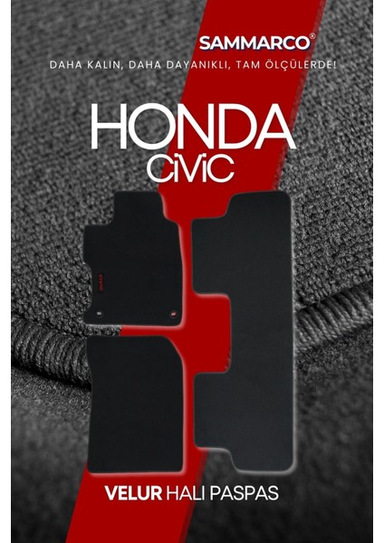 Honda Civic 2012-2016 Halı Paspas Velur Paspas Kumaş Paspas Oto Paspas modelleri
