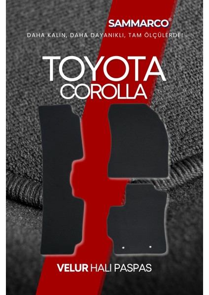 Toyota Corolla 2007-2012 Halı Paspas Velur Paspas Kumaş Paspas Oto Paspas modelleri