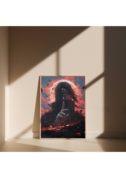 (Çerçevesiz) Naruto Uchiha Itachi Anime Poster - Anime ve Manga Duvar Dekoru - Çerçevesiz modelleri