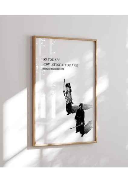 (Çerçevesiz) Mıyamoto Musashı Vagabond Poster, Anime Poster Çerçevesiz modelleri